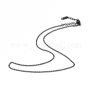 304 collier chaîne forçat en acier inoxydable pour homme femme NJEW-K245-014E