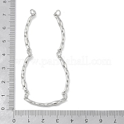 Herstellung eines Armbands aus strukturierten Messinggliederketten&nbsp;KK-U020-04P