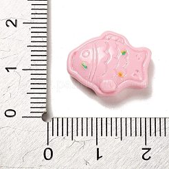 Cabochons décodés en résine opaque&nbsp;CRES-P032-A05