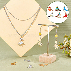 24pcs 6 pendentifs en émail en alliage de style&nbsp;ENAM-DC0001-13