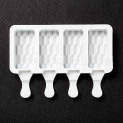 Stampi in silicone per gelato fai da te rettangolari per uso alimentare&nbsp;LS-DIY-D062-04B