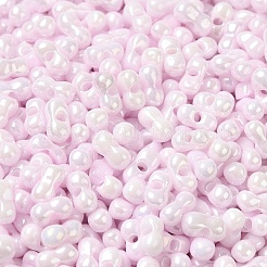 Couleurs opaques perles de rocailles en verre lustré&nbsp;SEED-B001-01A-03