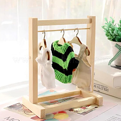 12 cintre en bois pour vêtements de poupée&nbsp;AJEW-GO0001-22B