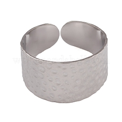 Bagues de manchette ouvertes en acier inoxydable 304 anti-ternissement pour femmes&nbsp;LS-RJEW-G285-62P