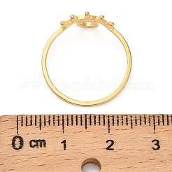 Anelli da donna in acciaio inossidabile 304 con occhio cavo&nbsp;RJEW-G353-02G