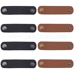 8 Stück 2 Farben PU-Leder mit Messing-Schalschnalle&nbsp;AJEW-CL0005-47