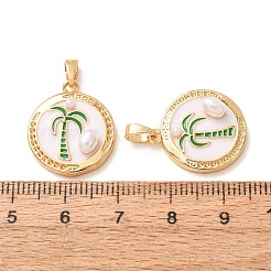 Pendenti in zirconi cubici trasparenti in micro pavè di ottone&nbsp;CU-CBA805D-02G-02