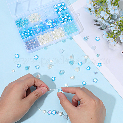 420 Stück ABS-Kunststoff-Imitationsperlen und Acrylperlen&nbsp;DIY-BM0001-80B