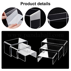 6 Stück 6 Größen undurchsichtige Acryl-Display-Riser&nbsp;ODIS-WH0002-41