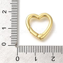 Gestell Plating Herz Messing Feder Tor Ringe&nbsp;KK-Z086-54G-03