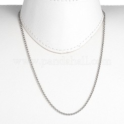 Collares de cadena rolo de acero inoxidable 304 que no se deslustran&nbsp;X-NJEW-JN01228-02