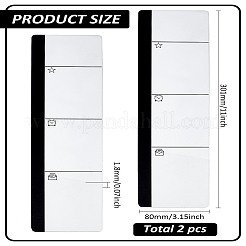 2 Stück Acrylkleber Multi-Memoboard&nbsp;AJEW-LP0001-44