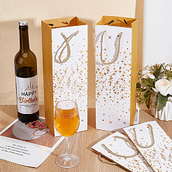 Borse regalo in carta a forma di stella con stampa in oro&nbsp;ABAG-WH20011-06D