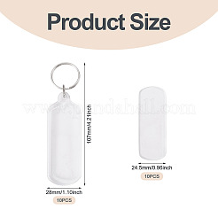 Portachiavi in acrilico 10 pz&nbsp;KEYC-TA0001-62B