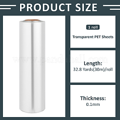 30 m lange transparente PET-Folienrollen&nbsp;DIY-WH0622-655A