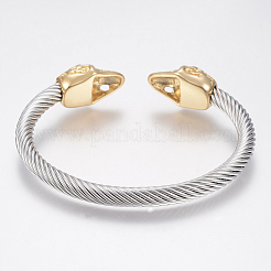 Bracelets joncs en acier inoxydable 304&nbsp;BJEW-H570-07GP