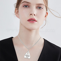 10 collier à chaîne en acier inoxydable 304&nbsp;NJEW-BBC0001-11A