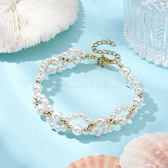 Shell Perle Perlen Armbänder&nbsp;X1-BJEW-TA00454