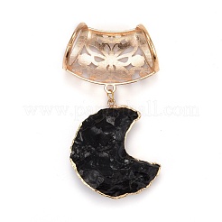 Natürlichen Obsidian große Anhänger&nbsp;PALLOY-I211-01LG