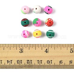 72 Stück handgemachte Polymer-Tonperlen in 9 Stilen mit Obstmotiven&nbsp;CLAY-FS0001-42