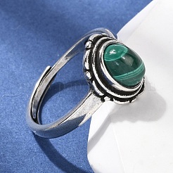 Natürliche Malachit Fingerringe&nbsp;RJEW-A084-08AS-08