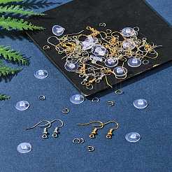 60 pcs laiton boucle d'oreille crochets&nbsp;DIY-FS0007-61