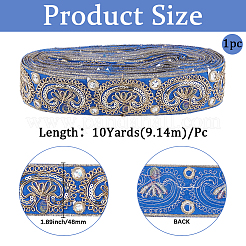 Ruban en polyester de style ethnique pour la décoration de couture&nbsp;OCOR-WH20007-26B