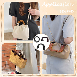 6 poignée de sac en bois de style 3 pièces&nbsp;FIND-WR0008-38