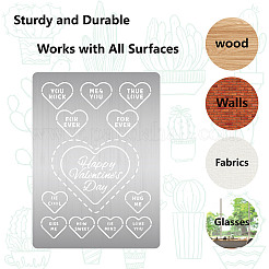 Stampini per fustelle in metallo in acciaio inossidabile per san valentino&nbsp;DIY-WH0289-090