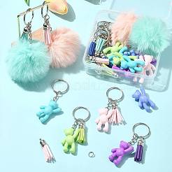 DIY Bären-Schlüsselanhänger-Bastelsets&nbsp;DIY-FS0009-14