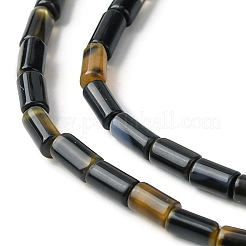 Natürliche schwarze Achat Perlen Stränge&nbsp;G-D067-A01