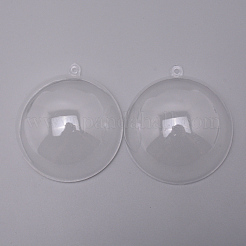 Décoration de pendentif boule en plastique transparent ouvrable&nbsp;DIY-WH0181-56A