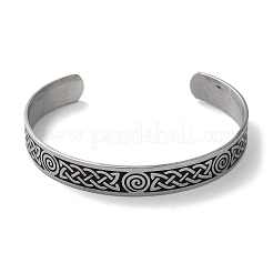 Bracelets manchettes en acier inoxydable 304&nbsp;BJEW-P307-02A-P