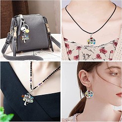 10 pièces 2 styles décorations de pendentif en alliage de style tibétain&nbsp;HJEW-CJ0001-17