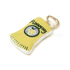 Anhänger aus Messing mit Backfarbe&nbsp;KK-C171-01D