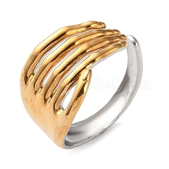 Fingerringe aus Edelstahl 304&nbsp;RJEW-P170-02C-G