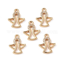 Messing micro pave klar zirkonia charme&nbsp;KK-E068-VF260