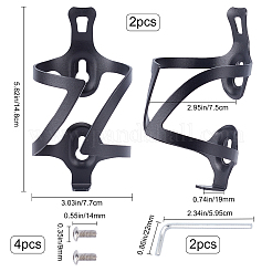 Cage de support de verre de bouteille d'eau de boisson de bicyclette d'alliage d'aluminium&nbsp;AJEW-WH0143-30D
