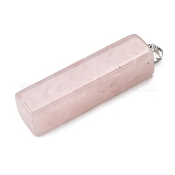 Gros pendentifs en quartz rose naturel&nbsp;G-F820-03P-05