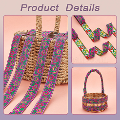 Rubans en polyester de style ethnique&nbsp;OCOR-WH0079-66B