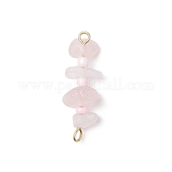 8 pieza de 8 estilos de dijes de conector de cuentas de chip de piedras preciosas mixtas&nbsp;PALLOY-JF03318-01