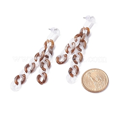 Orecchini pendenti con nappa a catena in acrilico da donna&nbsp;EJEW-JE04767-06