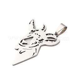 201 pendentifs en acier inoxydable&nbsp;STAS-V013-10P