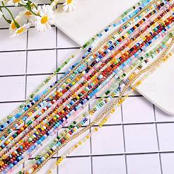 8 stücke 8 farben sommer schmuck taille perle&nbsp;AJEW-SZ0002-26