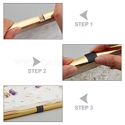 Ahademaker 200 Uds 2 colores hebilla de plástico pvc en forma de u para bandas de borde&nbsp;FIND-GA0002-12