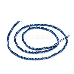 Chapelets de perles en verre électroplaqué&nbsp;EGLA-F149-FP-05