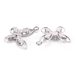 Pendentifs en laiton zircon cubique transparent&nbsp;KK-Q253-005P-B