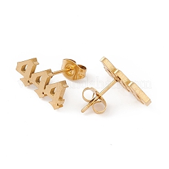 Orecchini numerici&nbsp;LS-EJEW-F286-01A-G