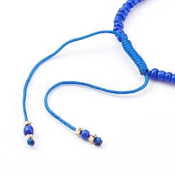 Bracelets réglables de perles tressées avec cordon en nylon&nbsp;BJEW-JB06023-03
