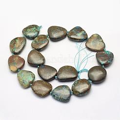 Natur Chrysokoll Perlen Stränge&nbsp;G-G695-04